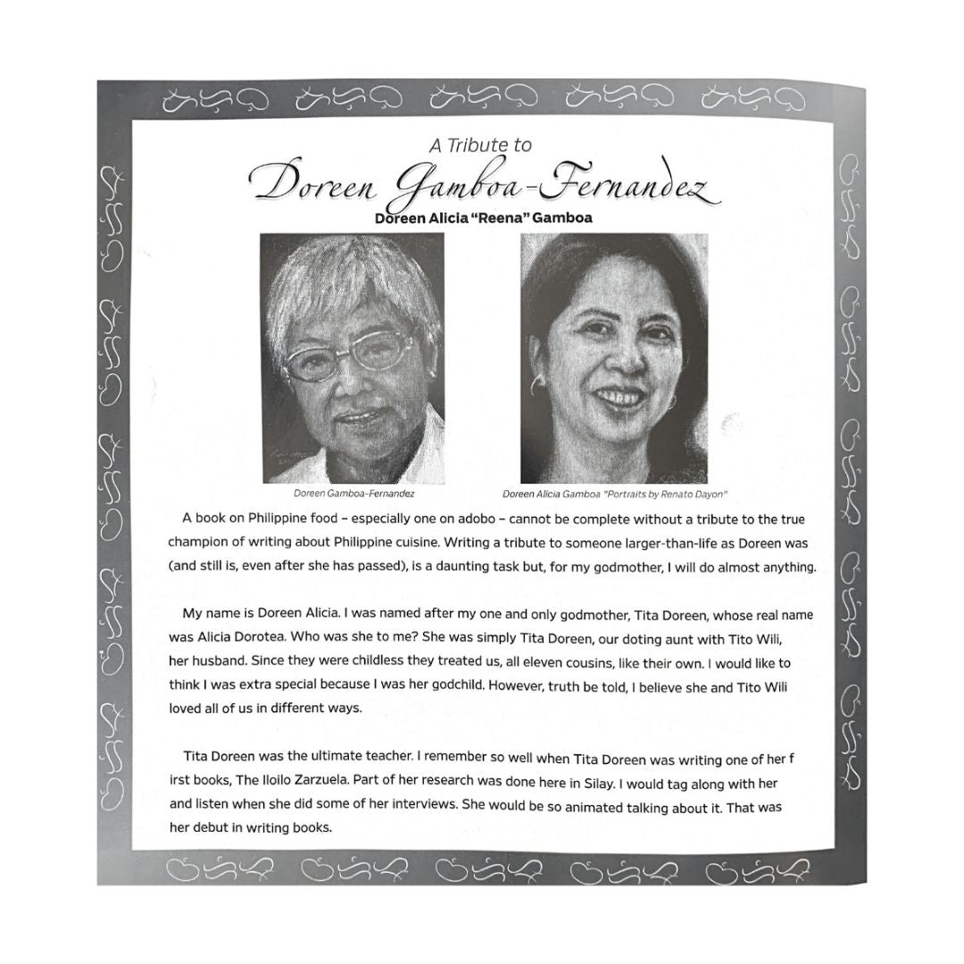 The Adobo Chronicles A collection of Unique Adobo Recipes and Candid Essays on the Filipino Adobo (Tribute to Doreen Gamboa-Fernandez)