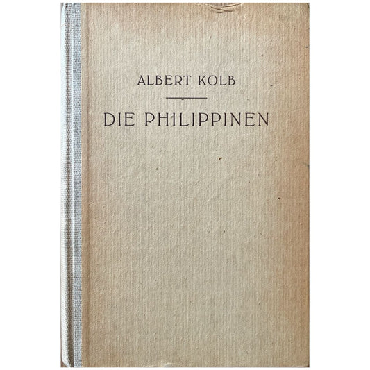 Die Philippinen by Albert Kolb (Front Cover)