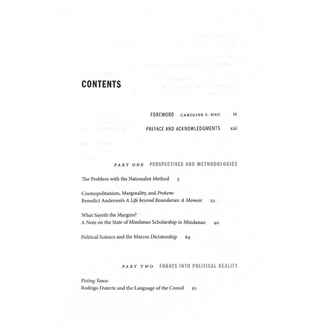 Presidents and Pests, Cosmopolitans and Communists by Patricio N. Abinales Table of Content 1