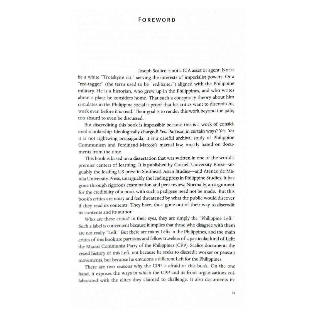 The Drama of Dictatorship Martial Law and the Communist Parties of the Philippines By Joseph Scalice Foreword