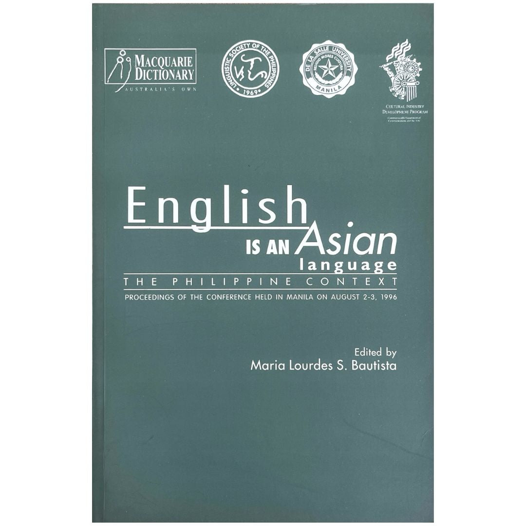 English Is An Asian Language: the Philippine Context by Maria Lourdes S. Bautista (Front Cover)