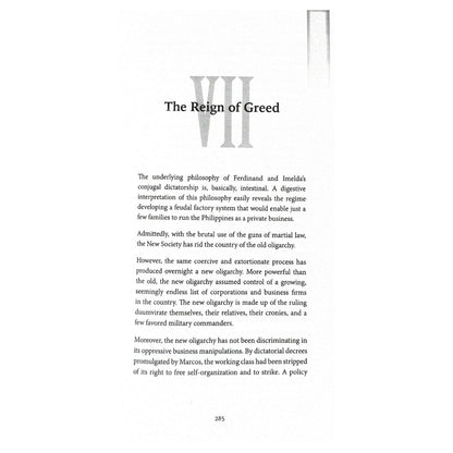 The Conjugal Dictatorship of Ferdinand and Imelda Marcos (The Reign of Greed)