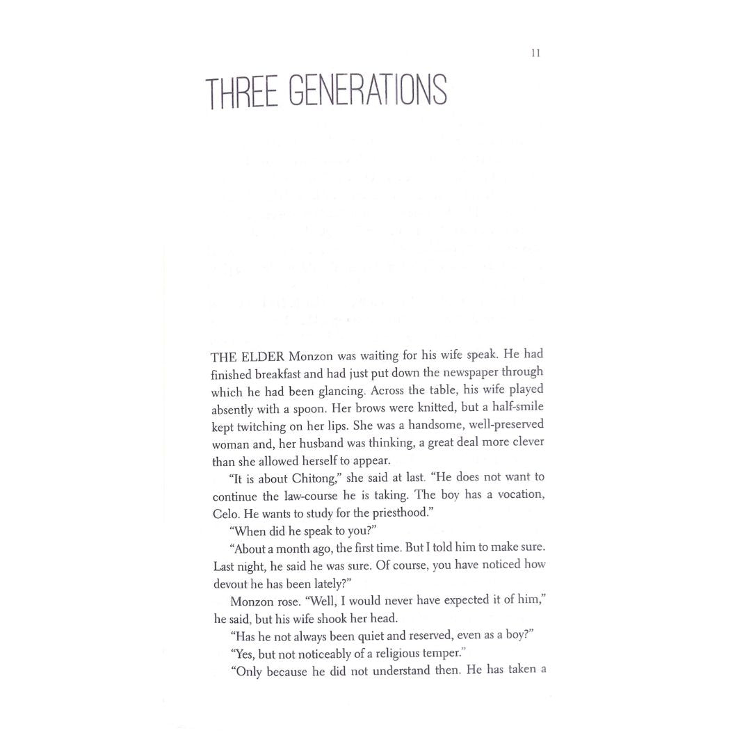 May Day Eve and Other Stories by Nick Joaquin Thee Generations
