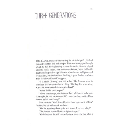 May Day Eve and Other Stories by Nick Joaquin Thee Generations
