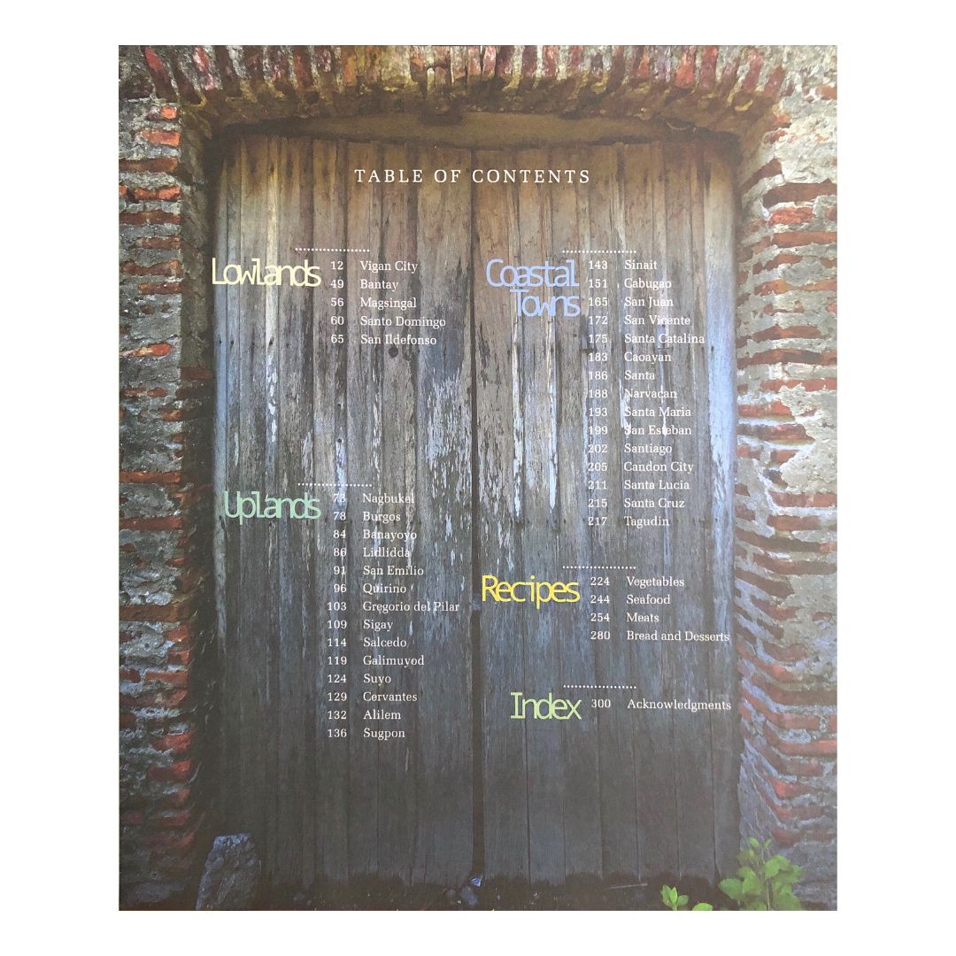 Naimas: The Food Heritage of Ilocos Sur by Deogracias Victor "DV" B. Savellano Table of Contents