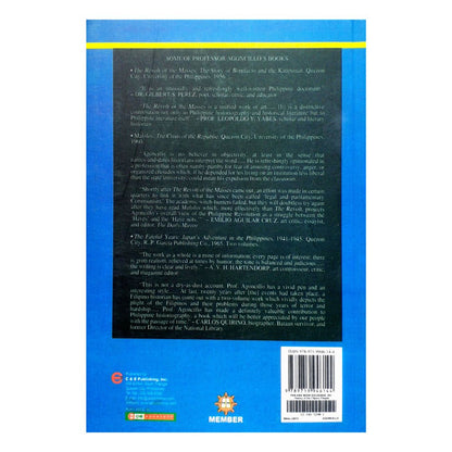 History of the Filipino People: By Teodoro A. Agoncillo (Back Cover)