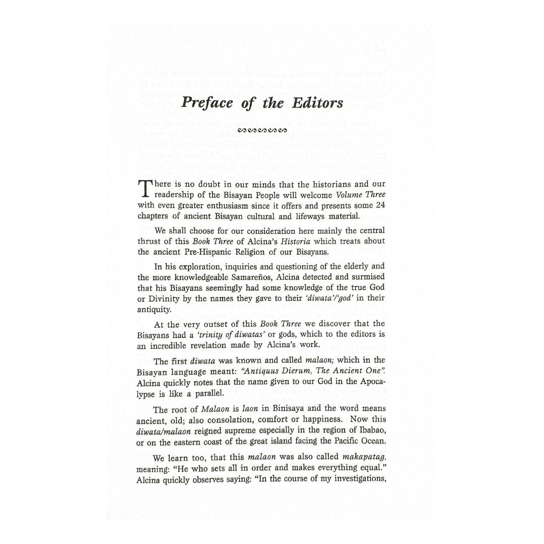 History of the Bisayan People in the Philippine Islands Volume 3 (Preface of the Edition)