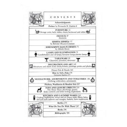 Household Antiques Heirlooms (Table of Contents)