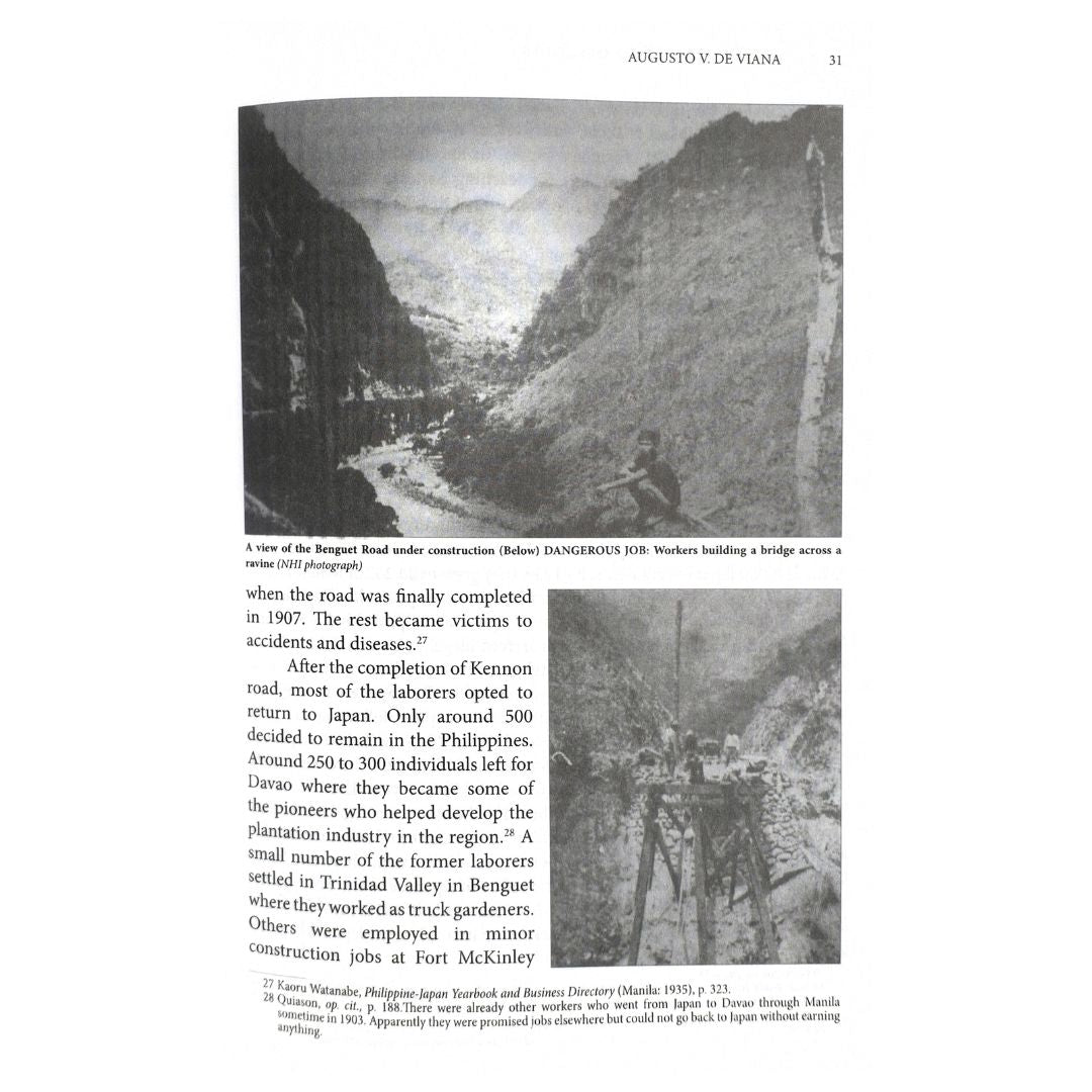 Halo-Halo Hardware and Others: The Story of the Japanese Commercial Community of Manila 1900-1945 by Augusto V. De Viana  A view of the Benguet Road under construction