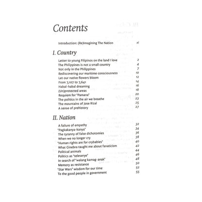 The Philippine is not a Small Country: Gideon Lasco Table of Content 1