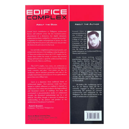 Edifice Complex: Power Myth. and Marcos State Architecture By Gerard Lico (Back Cover)