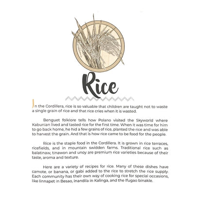 Heirloom Recipes of the Cordillera (Rice)