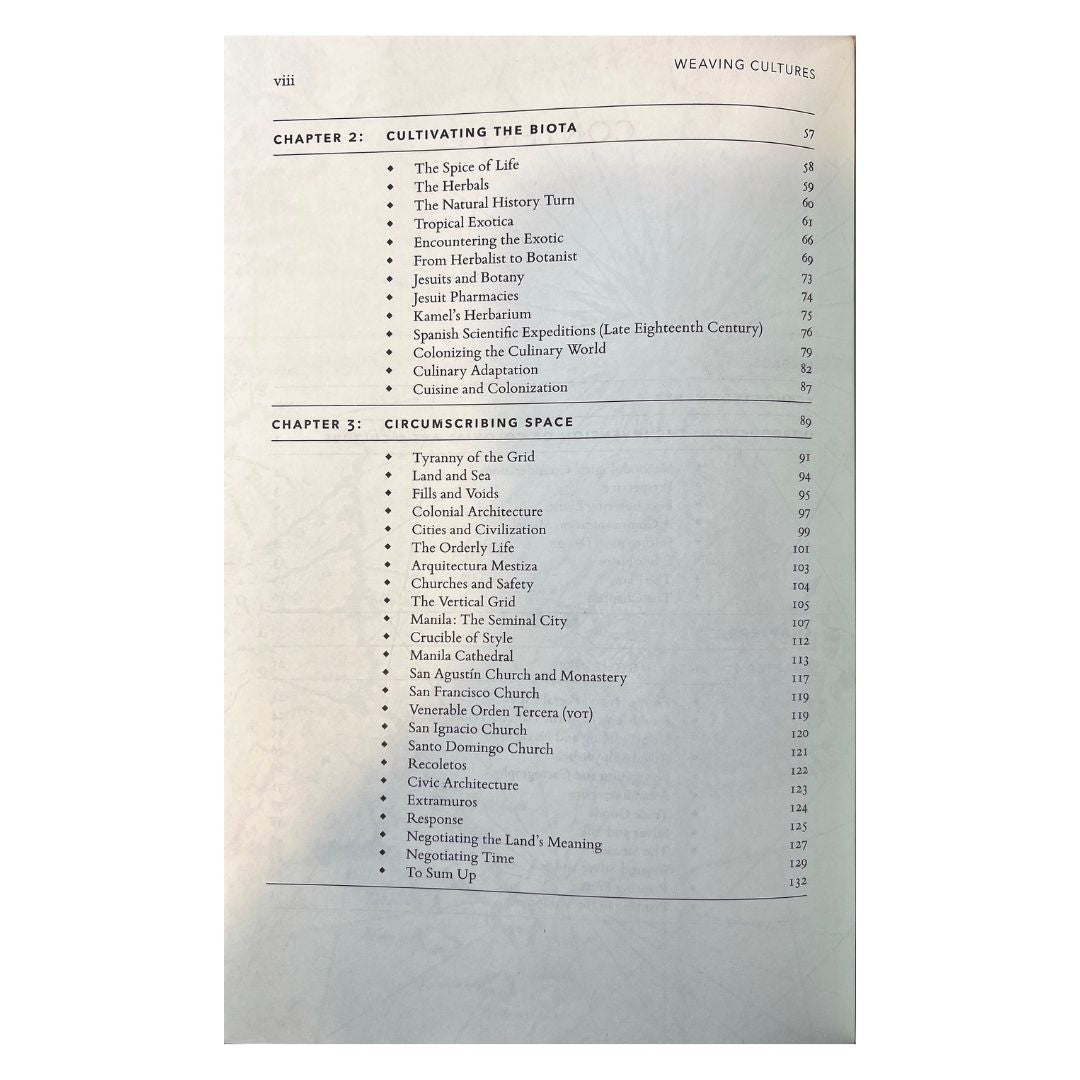 Weaving Culture The Invention of Colonial Art and Culture in the Philippines, 1565-1850 (Table of Content 2)