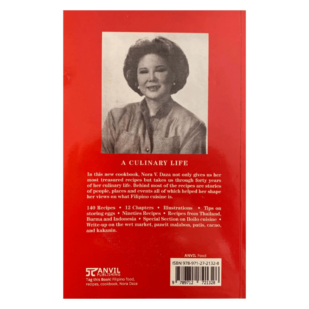 A Culinary Life: Personal Recipe Collection with Michaela Fenix By Nora V. Daza (Back Cover)