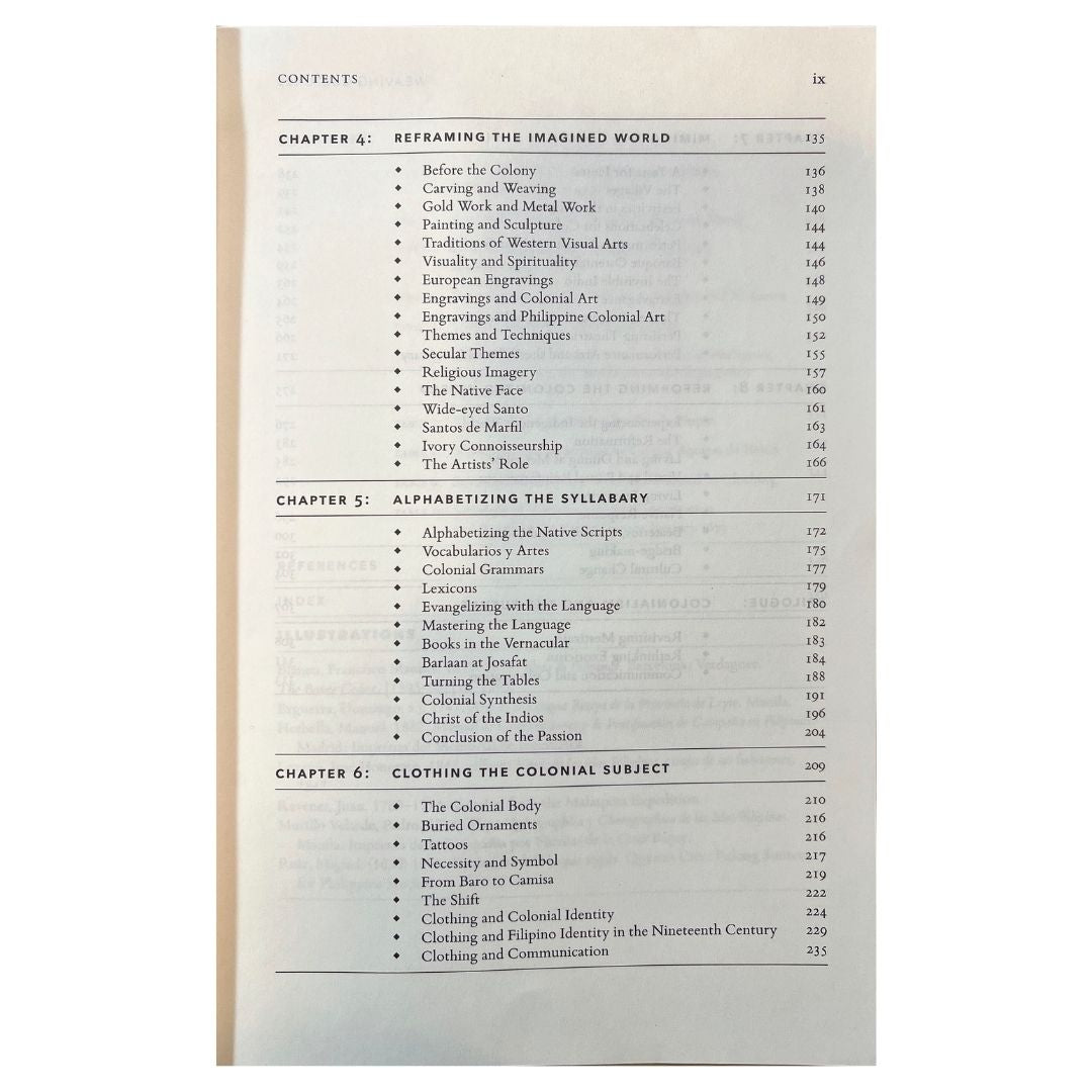 Weaving Culture The Invention of Colonial Art and Culture in the Philippines, 1565-1850 (Table of Content 3)