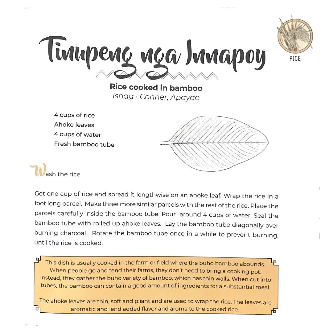 Heirloom Recipes of the Cordillera (Recipe of Tinupeng nga Innapoy)