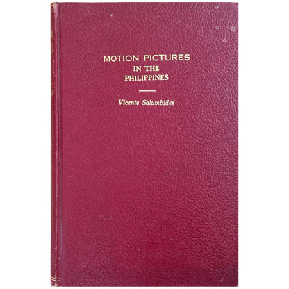 Motion Pictures in the Philippines by Vicente Salumbides (Front Cover)