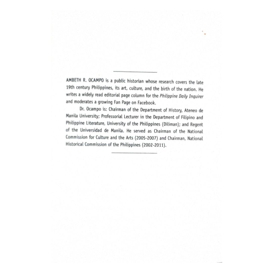 Meaning & History: The Rizal Lectures Revised Edition By Ambeth R. Ocampo (First Page)