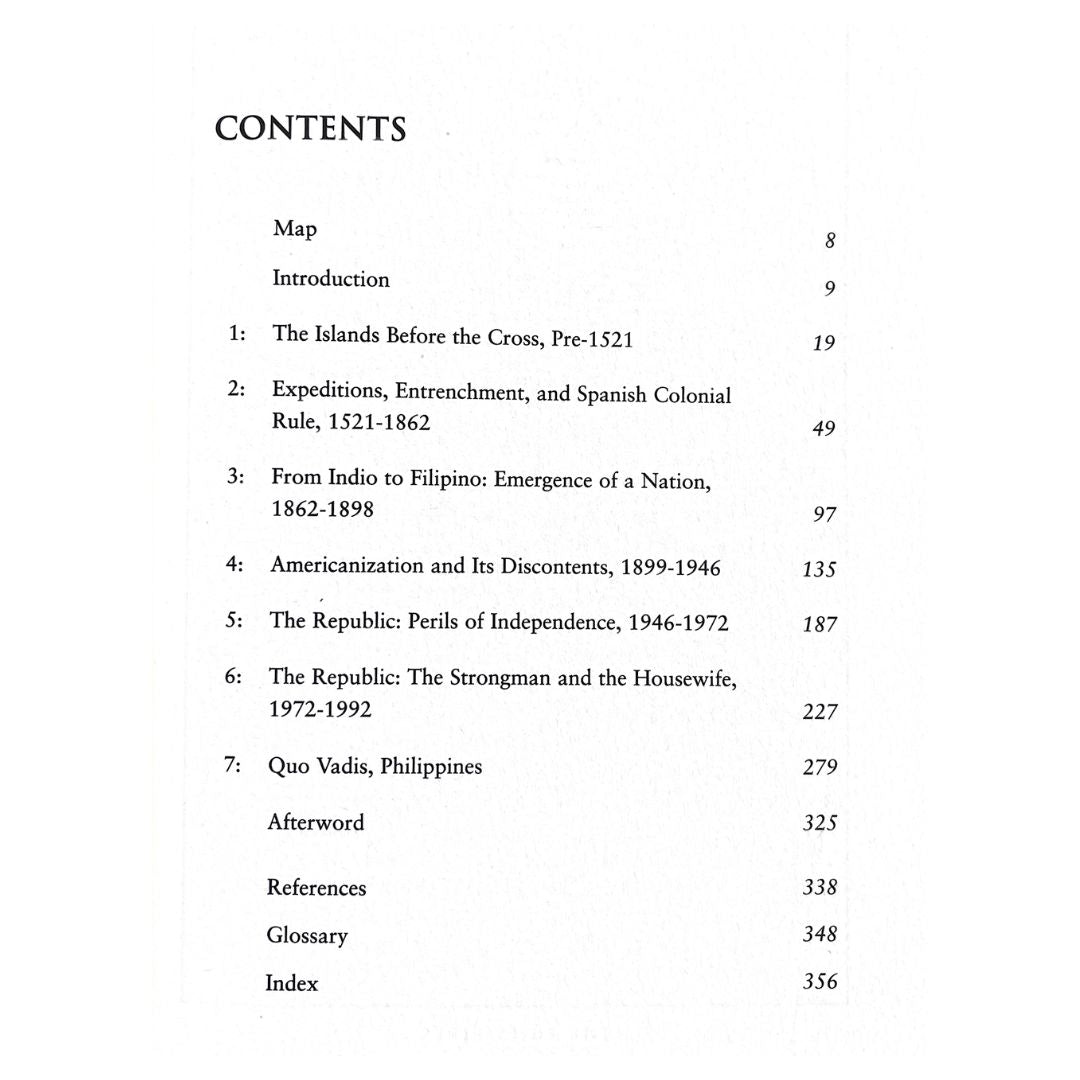 A History of the Philippines From Indios Bravos to Filipinos By Luis H. Francia (Table of Contents)