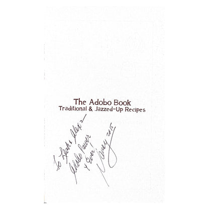 The Adobo Book Traditional and Jazzed-Up Recipes Front Cover Title of Book