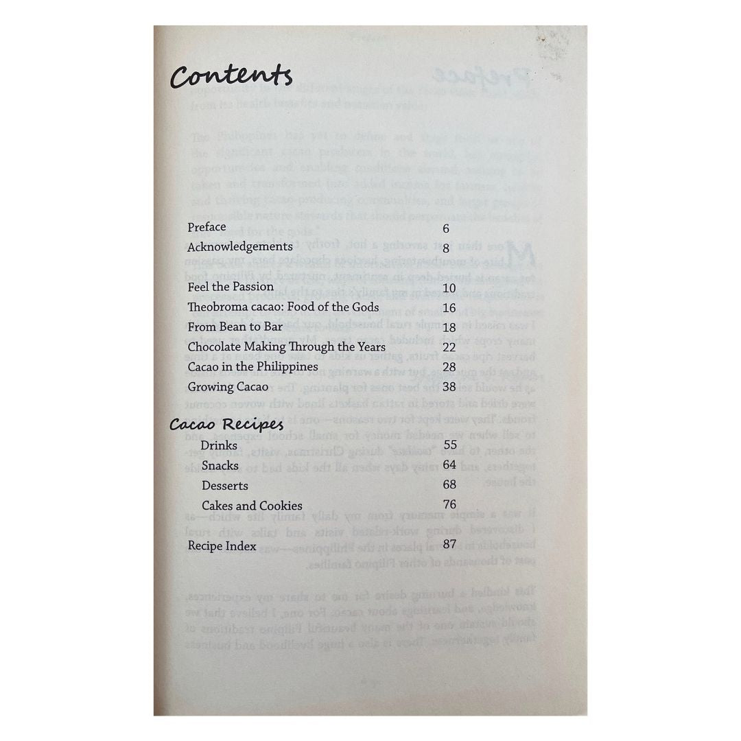 Cacao Bean to Bar (Table of Contents)