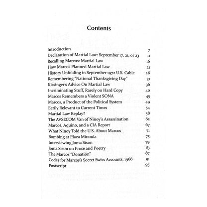 Looking Back 15 Martial Law By Ambeth R. Ocampo (Table of Contents)
