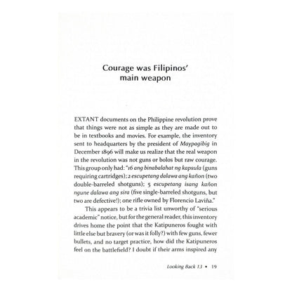 Looking Back 13: Guns of the Katipunan By Ambeth Ocampo (Courage was Filipinos' Main Weapon)