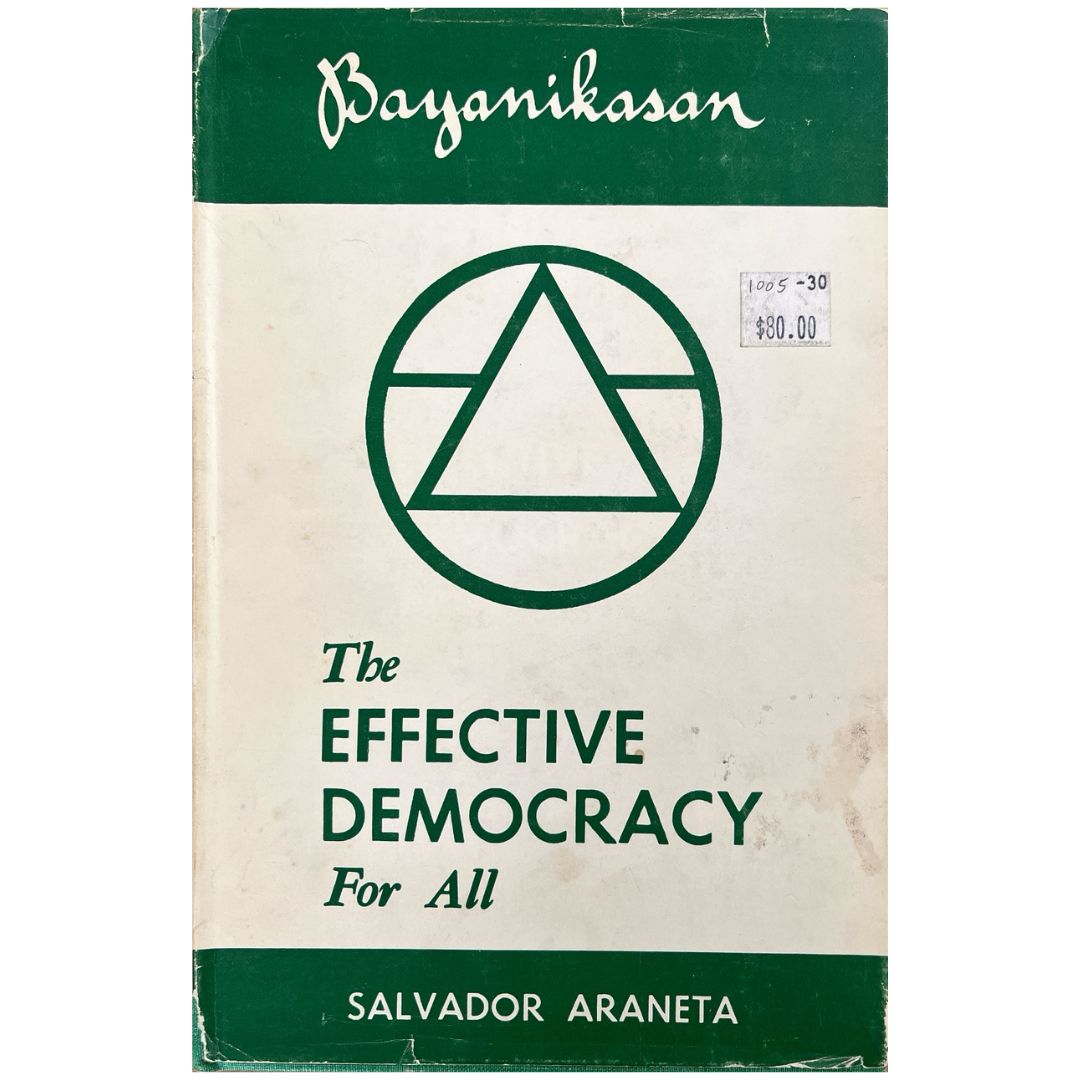 Bayanikasan: The Effective Democracy for all by Salvador Araneta (Front Cover)