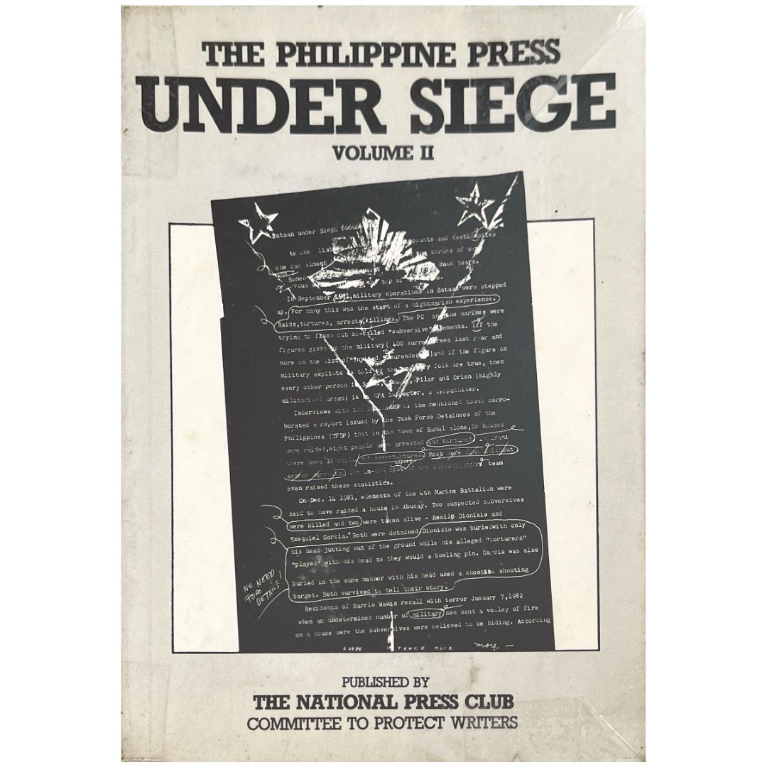 The Philippine Press Under Siege Volume 2 (Front Cover)