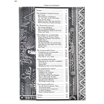 The History of the Burgis (Table of Contents)