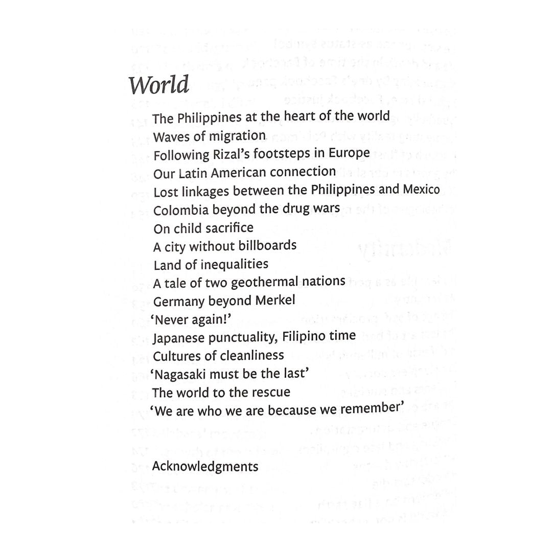 The Philippine is not a Small Country: Gideon Lasco World