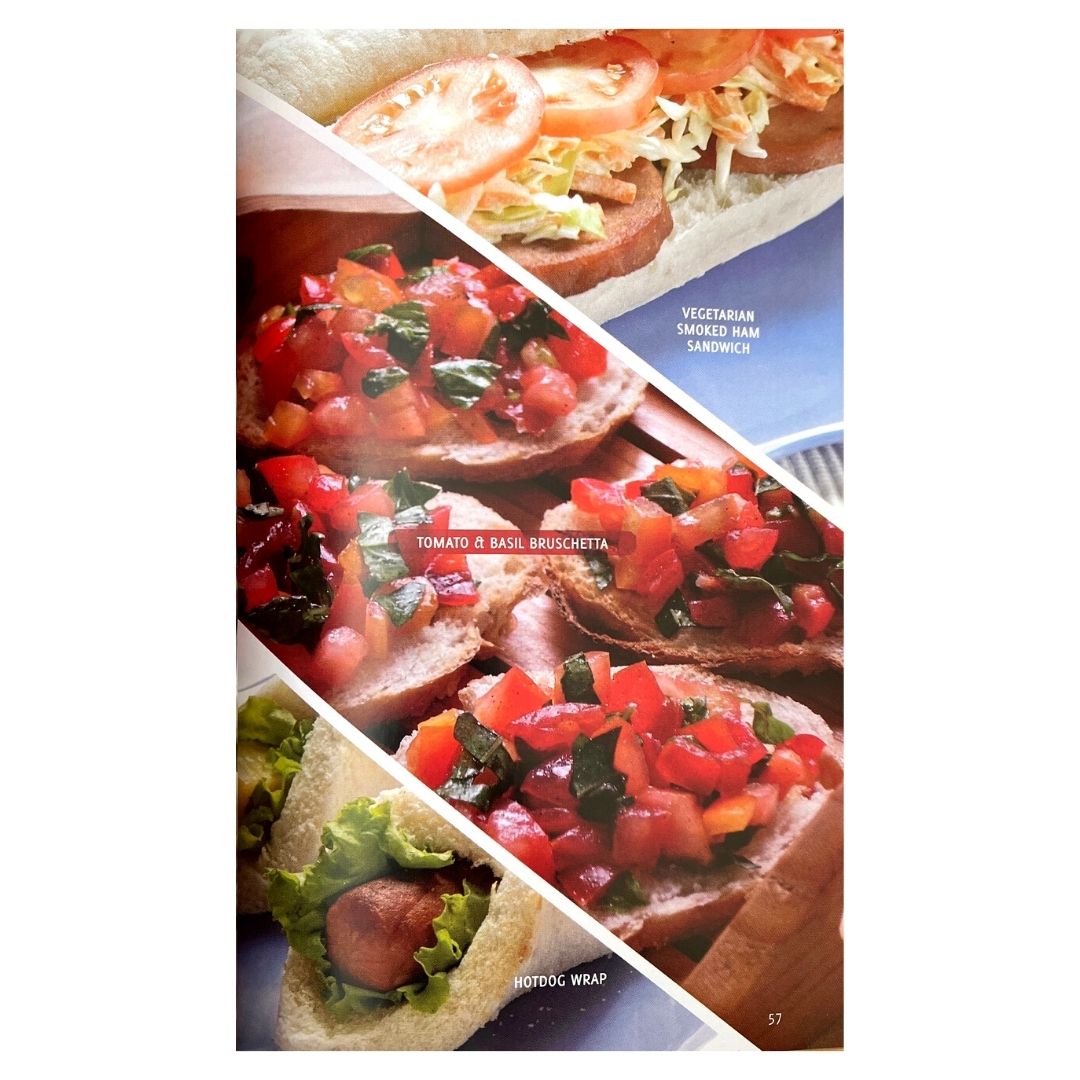 Pinoy Vegetarian Cookbook 60 Recipes Even  Non-Vegetarians Would Love (Picture of a Dish Tomato & Basil Bruschetta)