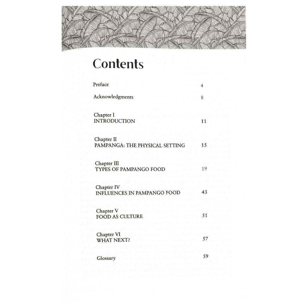 Manyaman: Food in Pampango Culture by Ambeth Ocampo Table of Contents