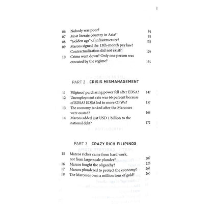 False Nostalgia The Marcos "Golden Age" Myths and How to Debunk Them by JC Punongbayan (Table of Content 2)