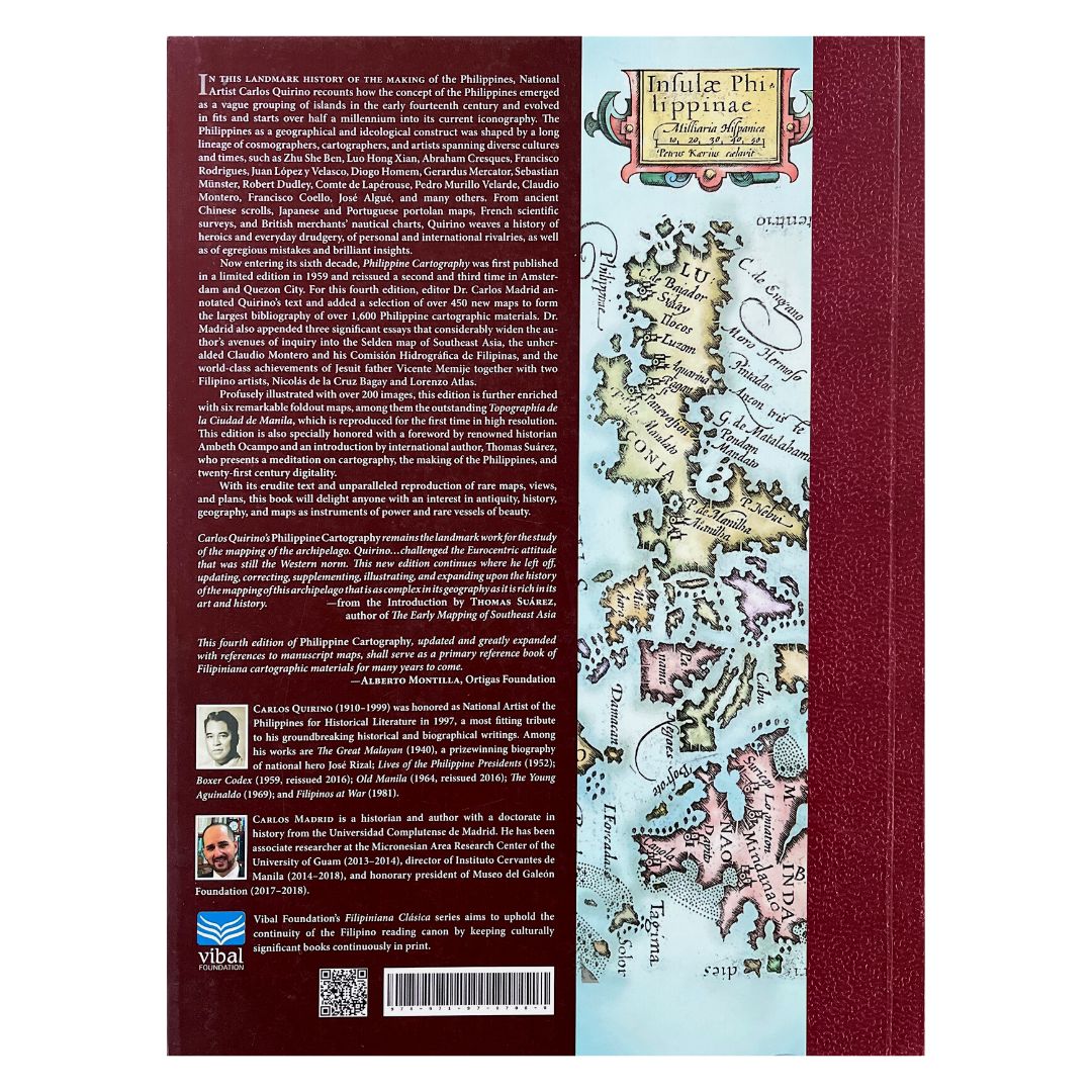 Philippine Cartography 1320-1899: By Carlos Quirino's (Back Cover)