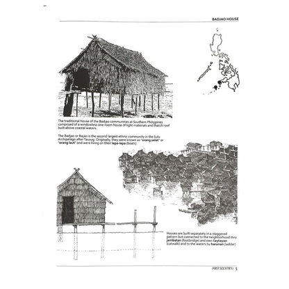 Diksiyonaryong Biswal ng Arkitekturang Filipino: A Visual Dictionary on Filipino Architecture by Rino D.A. Fernandez Image of a Bahay Kubo 