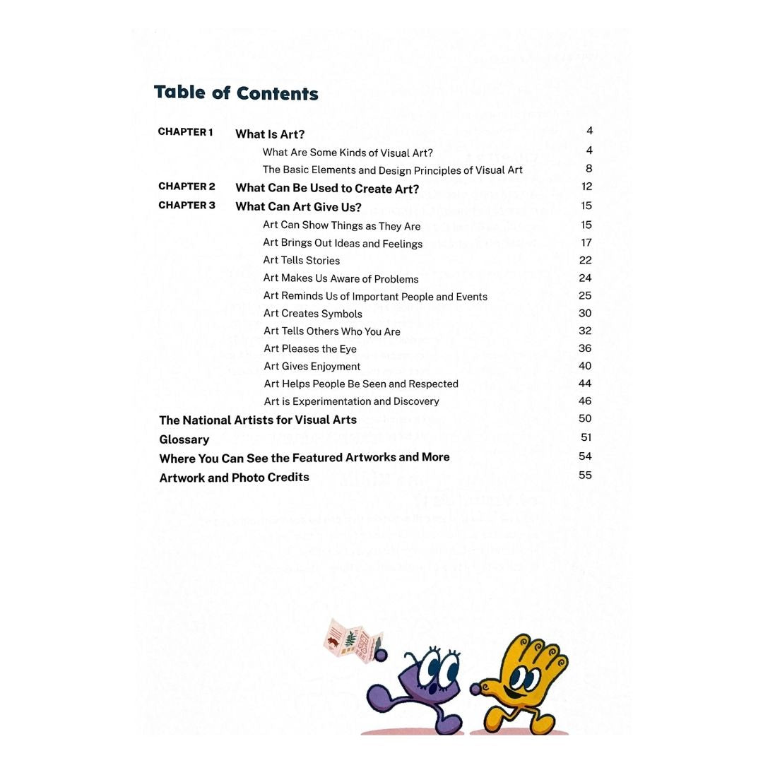 What Kids Should Know About Filipino Visual Arts (Table of Contents)