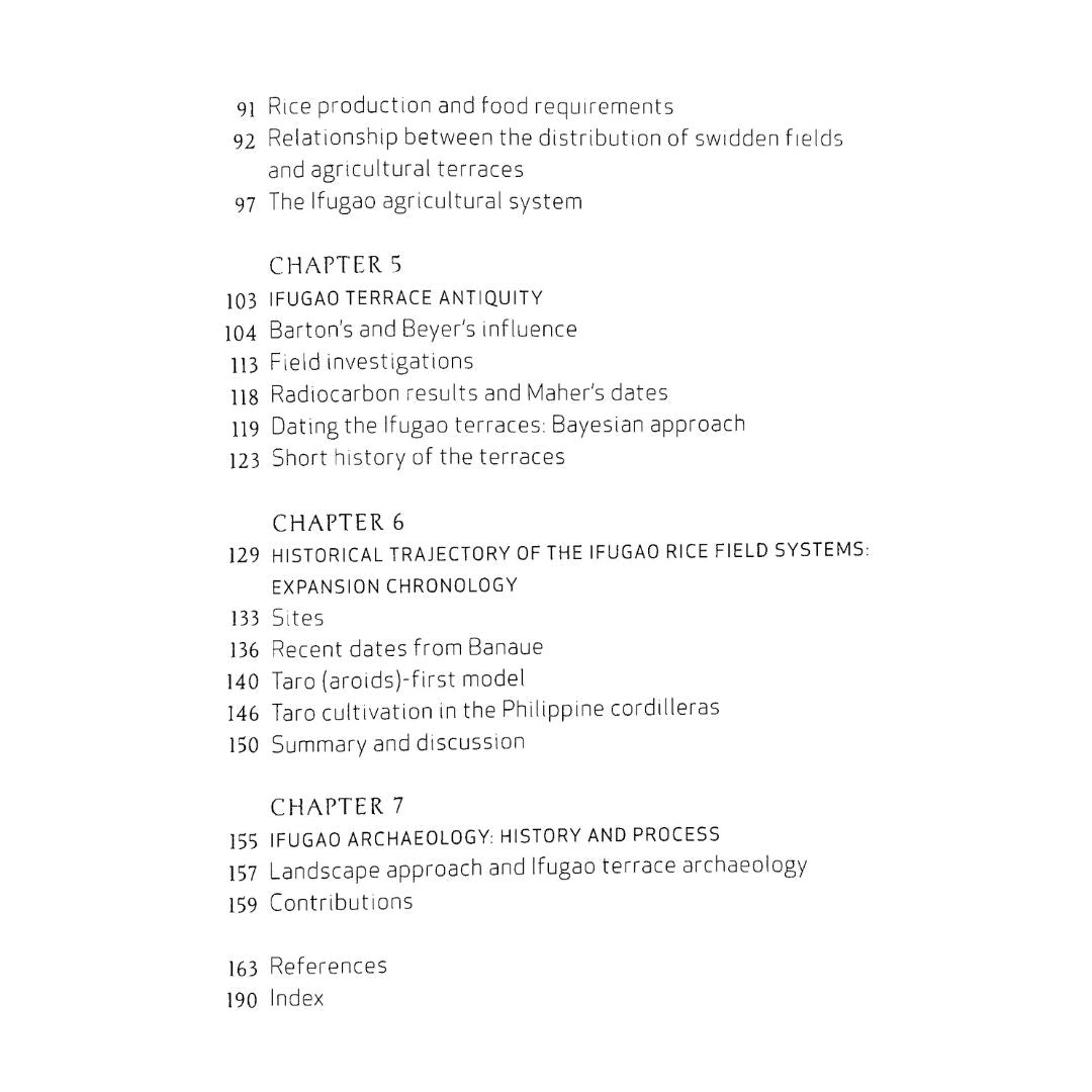 Antiquity, Archaeological Processes, and Highland Adaptation: The Ifugao Rice Terraces By Stephen B. Acabado (Table of Content 2)