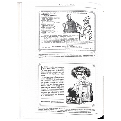 The Governor-General's Kitchen Philippine Culinary Vignettes and Period Recipes 1521-1935 (Drawing Image of A Chef)
